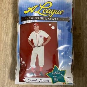 A League of Their Own Coach Jimmy Men’s Baseball Halloween Costume Size Large